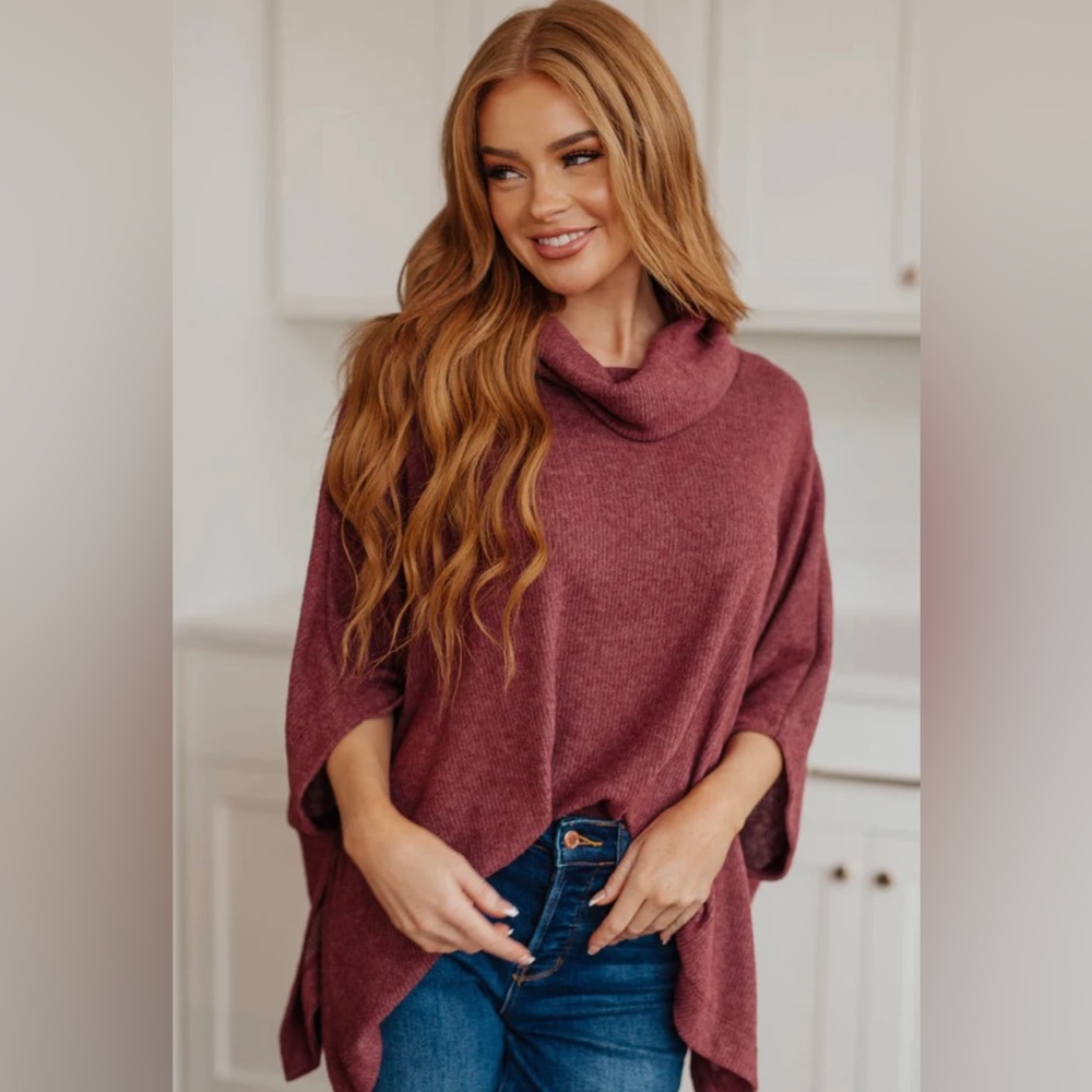Loft women’s XSP pink,marked‎  long sleeve round hem turtleneck sweater